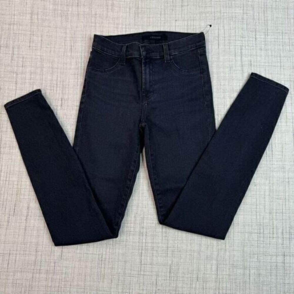 J Brand Women's High Rise Skinny Jeans Dark Wash Organic Cotton Size 24